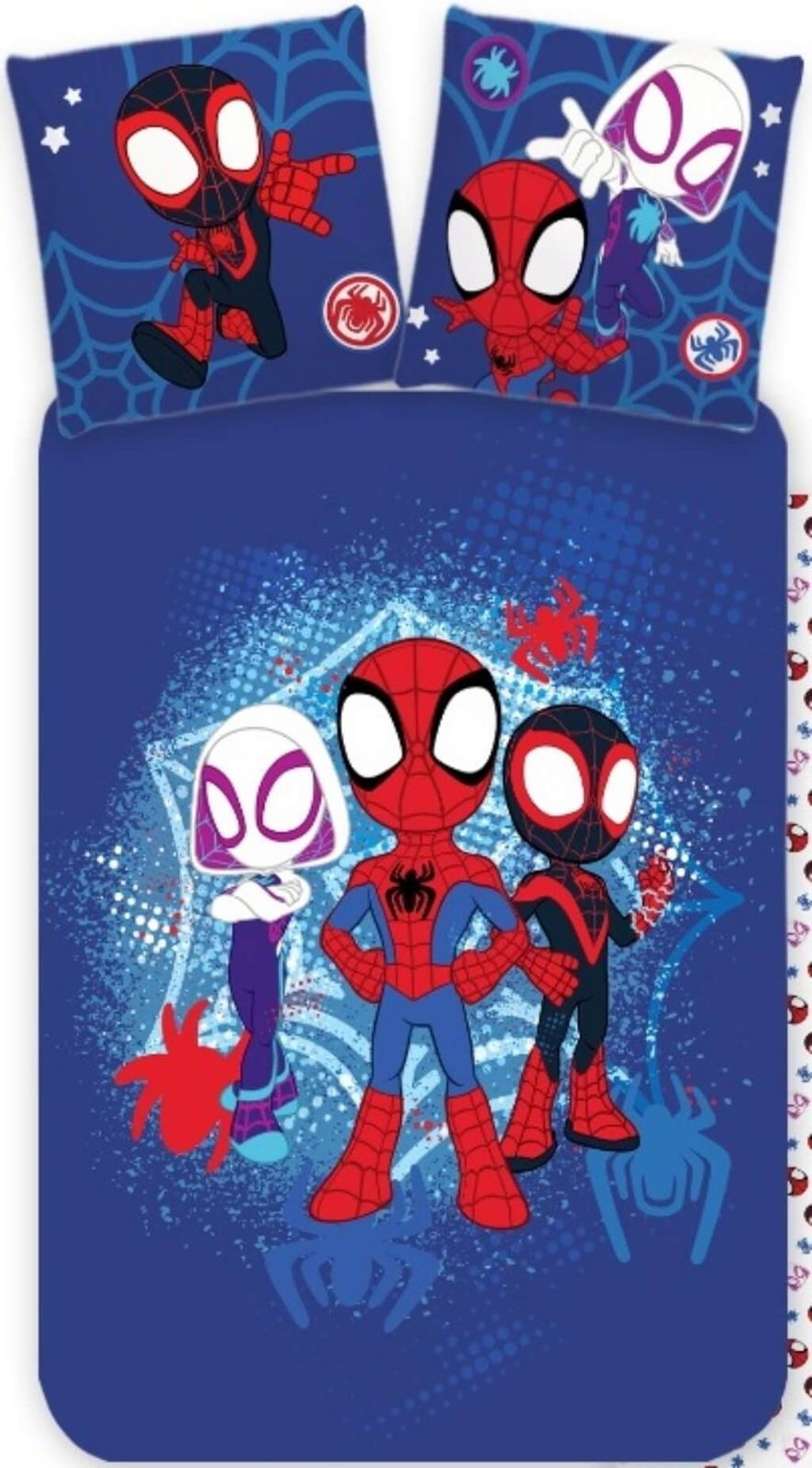 Marvel Spiderman Spidey 2 x Wende-Bettwäsche Doppelpack 135x200 80x80 Baumwolle Marvel Spiderman Spidey 2 x Wende-Bettwäsche Doppelpack 135x200 80x80 Baumwolle