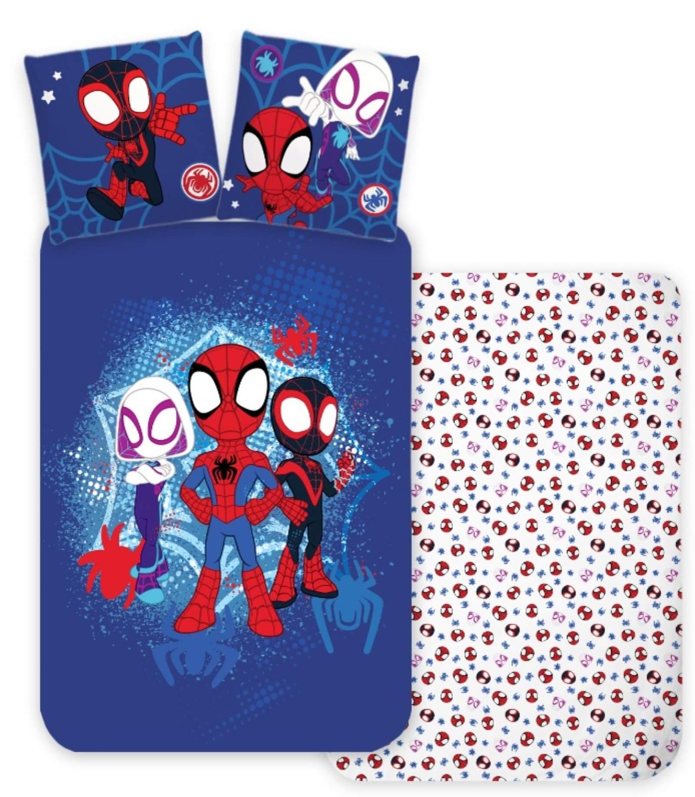 Marvel Spiderman Spidey 2 x Wende-Bettwäsche Doppelpack 135x200 80x80 Baumwolle Marvel Spiderman Spidey 2 x Wende-Bettwäsche Doppelpack 135x200 80x80 Baumwolle