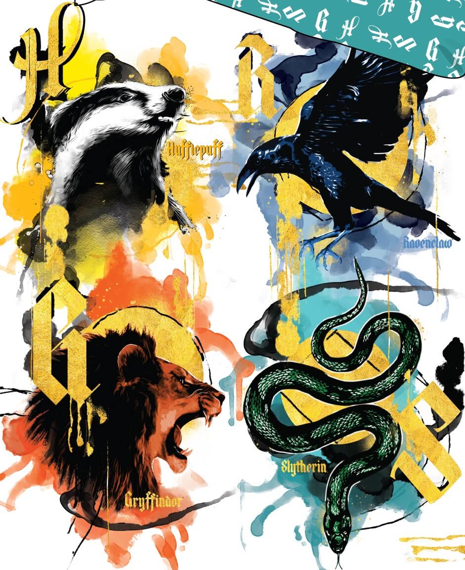 Harry Potter Hogwarts 2 x Bettwäsche-Set Wendemotiv Doppelpack 135x200 80x80 Harry Potter Hogwarts 2 x Bettwäsche-Set Wendemotiv Doppelpack 135x200 80x80