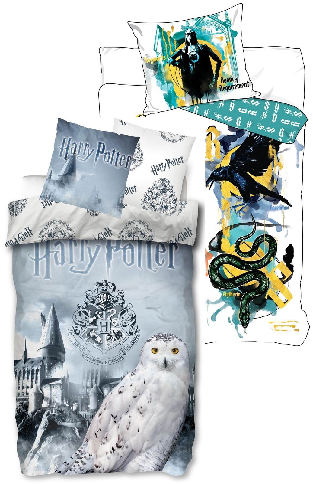 Harry Potter Hogwarts 2 x Bettwäsche-Set Wendemotiv Doppelpack 135x200 80x80 Harry Potter Hogwarts 2 x Bettwäsche-Set Wendemotiv Doppelpack 135x200 80x80