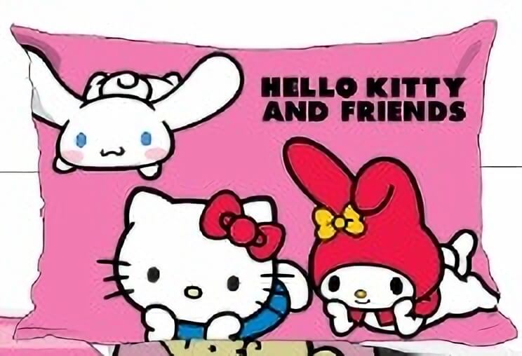 Hello Kitty & Friends Bettwäsche-Set Bettbezug 135x200 80x80 Baumwolle Bettzeug Hello Kitty & Friends Bettwäsche-Set Bettbezug 135x200 80x80 Baumwolle Bettzeug