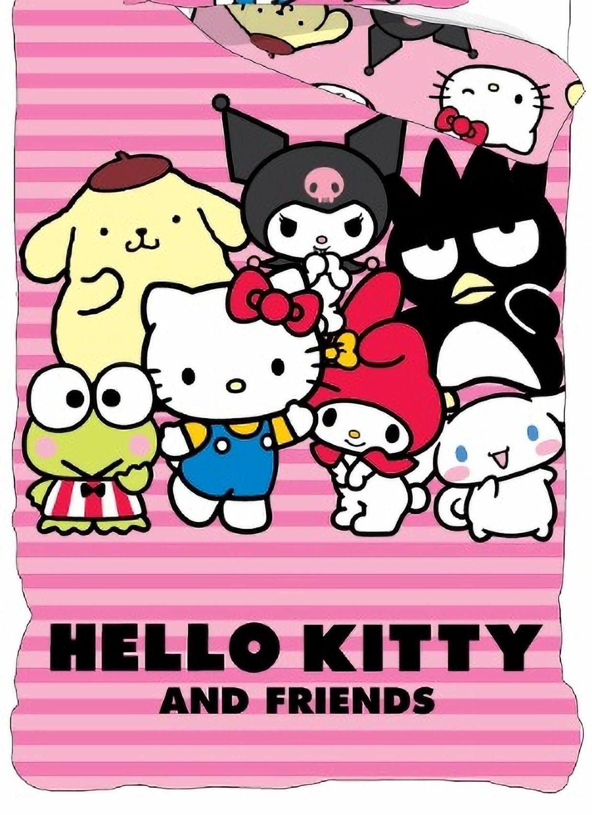 Hello Kitty & Friends Bettwäsche-Set Bettbezug 135x200 80x80 Baumwolle Bettzeug Hello Kitty & Friends Bettwäsche-Set Bettbezug 135x200 80x80 Baumwolle Bettzeug