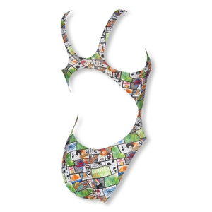 Arena Damen Badeanzug Schwimmanzug Einteiler Summer Comics Swim Tech - Bild 1 Arena Damen Badeanzug Schwimmanzug Einteiler Summer Comics Swim Tech - Bild 1