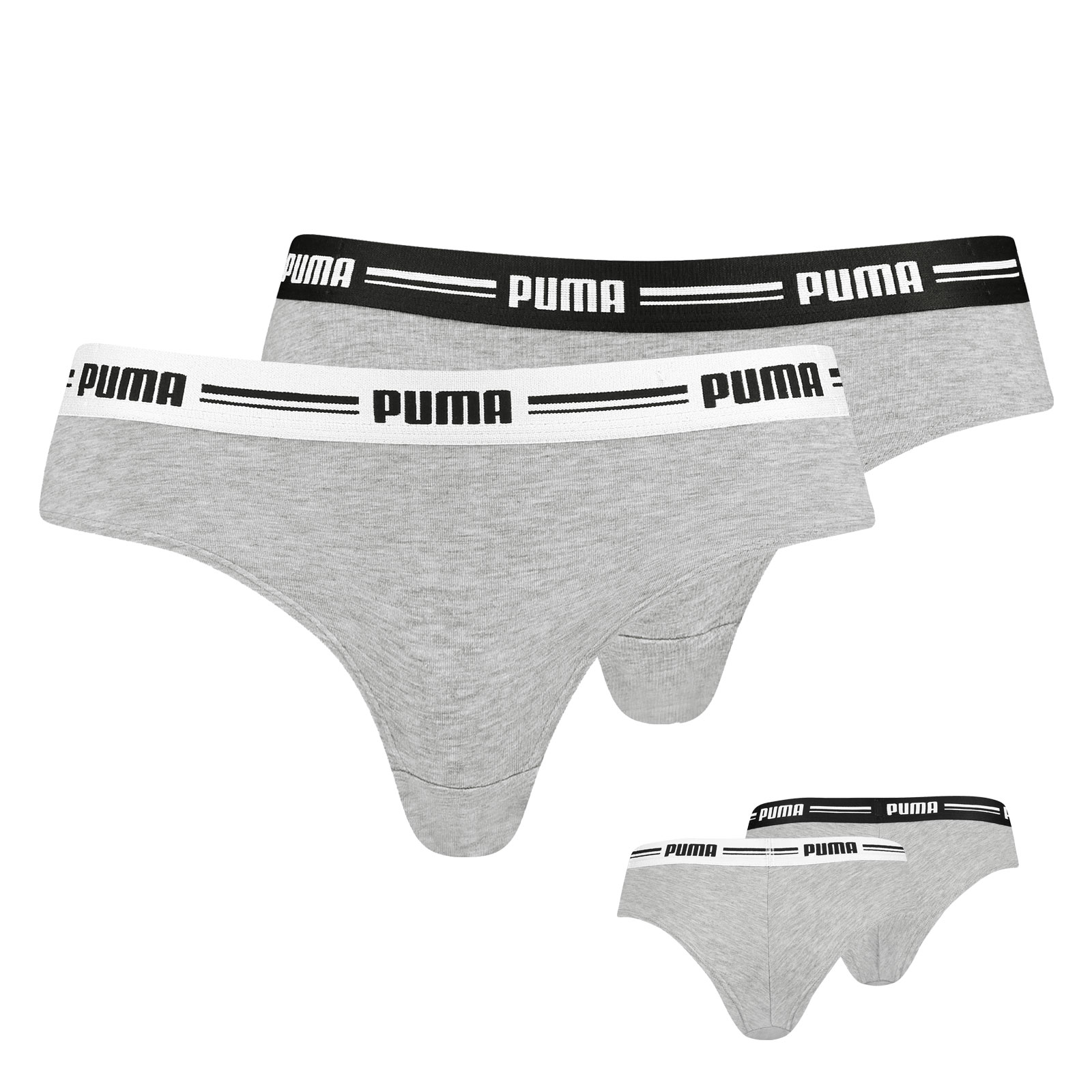 2er Pack PUMA Damen Brazilian Briefs Slips S M L XL 2er Pack PUMA Damen Brazilian Briefs Slips S M L XL