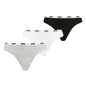3er Pack PUMA Damen Unterwäsche Slip Iconic Strings 