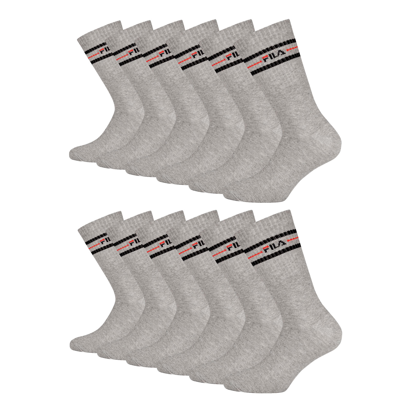 6 Paar FILA Unisex Tennissocken Sportsocken Vintage Socken 6 Paar FILA Unisex Tennissocken Sportsocken Vintage Socken