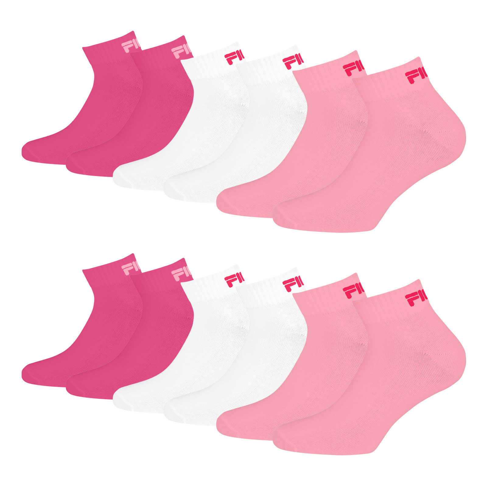 6 Paar FILA Unisex Quarter Socken Sportsocken Kurzsocken 6 Paar FILA Unisex Quarter Socken Sportsocken Kurzsocken