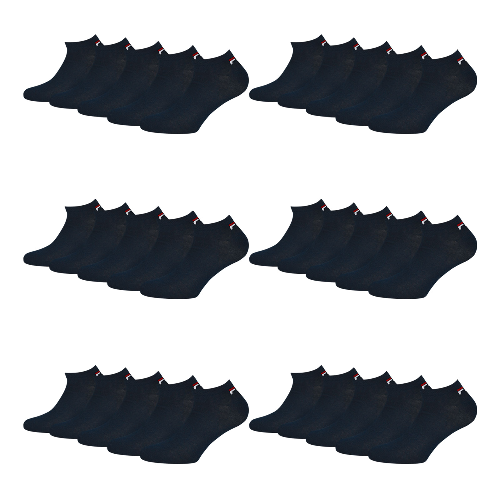 15 Paar FILA Unisex Sneaker Quarter Tennissocken Sportsocken 15 Paar FILA Unisex Sneaker Quarter Tennissocken Sportsocken