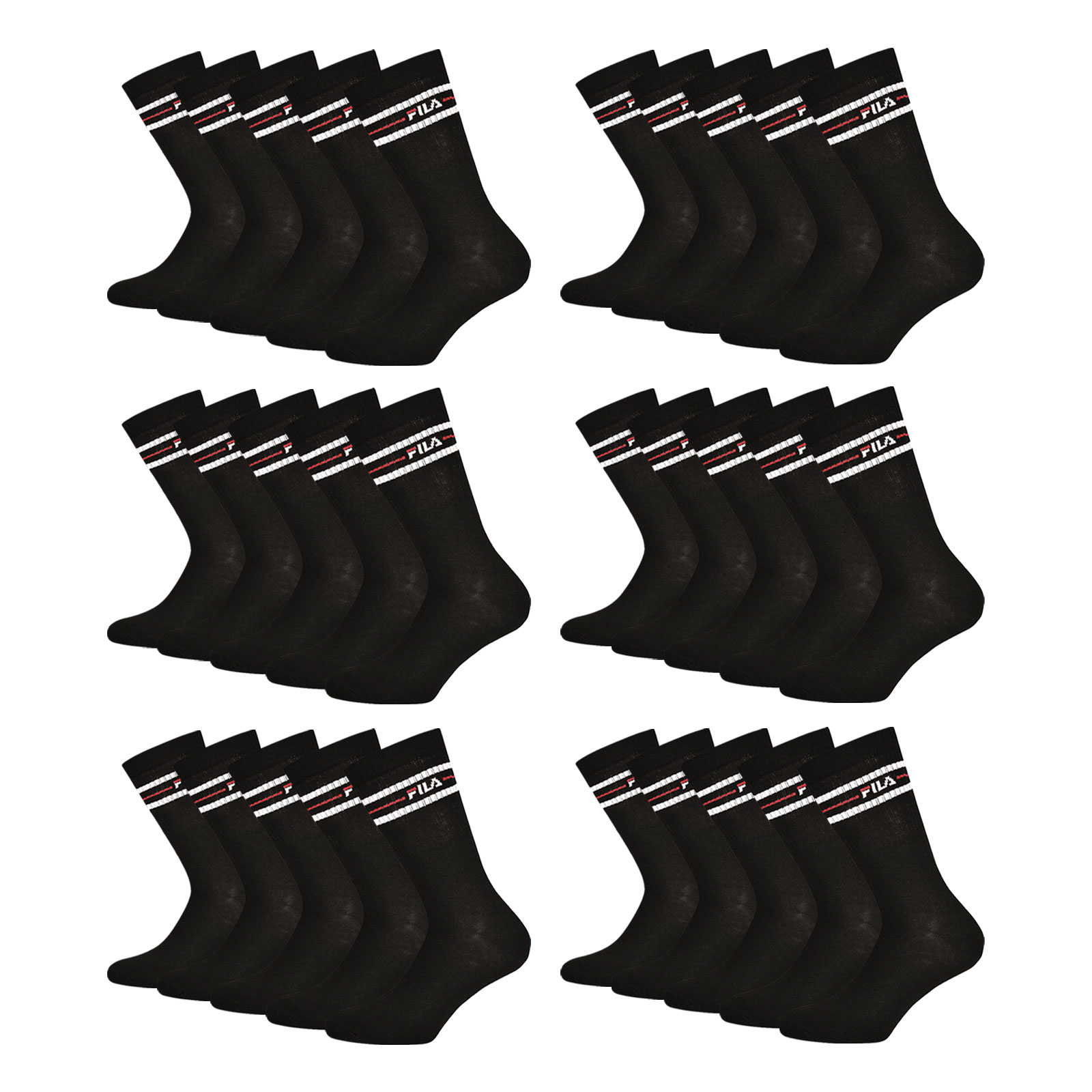 15 Paar FILA Unisex Sneaker Quarter Tennissocken Sportsocken 15 Paar FILA Unisex Sneaker Quarter Tennissocken Sportsocken