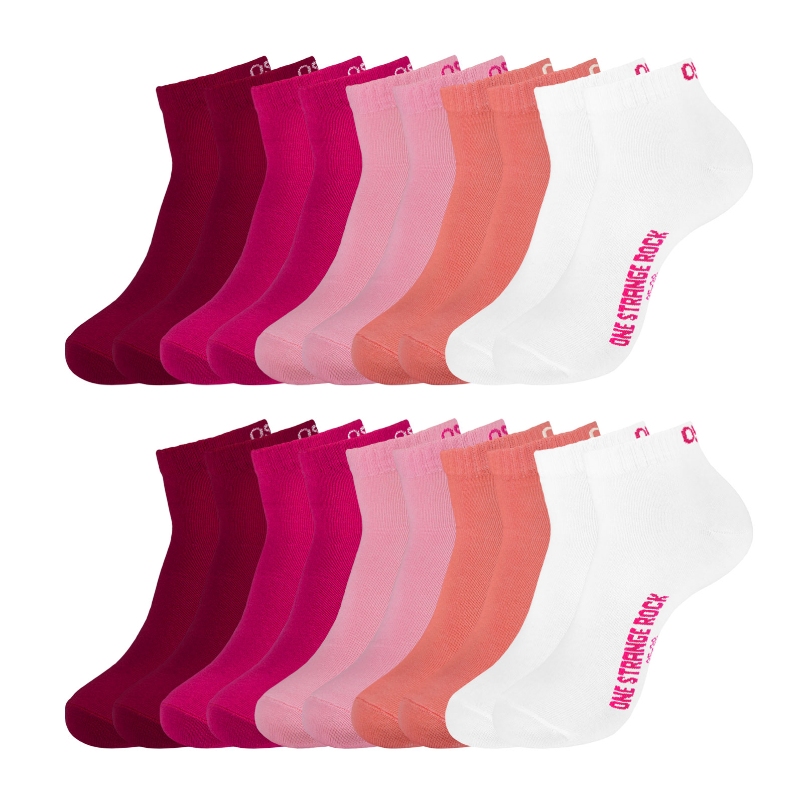 10 Paar ONE STRANGE ROCK Herren Damen Quarter Socken Kurzsocken 10 Paar ONE STRANGE ROCK Herren Damen Quarter Socken Kurzsocken