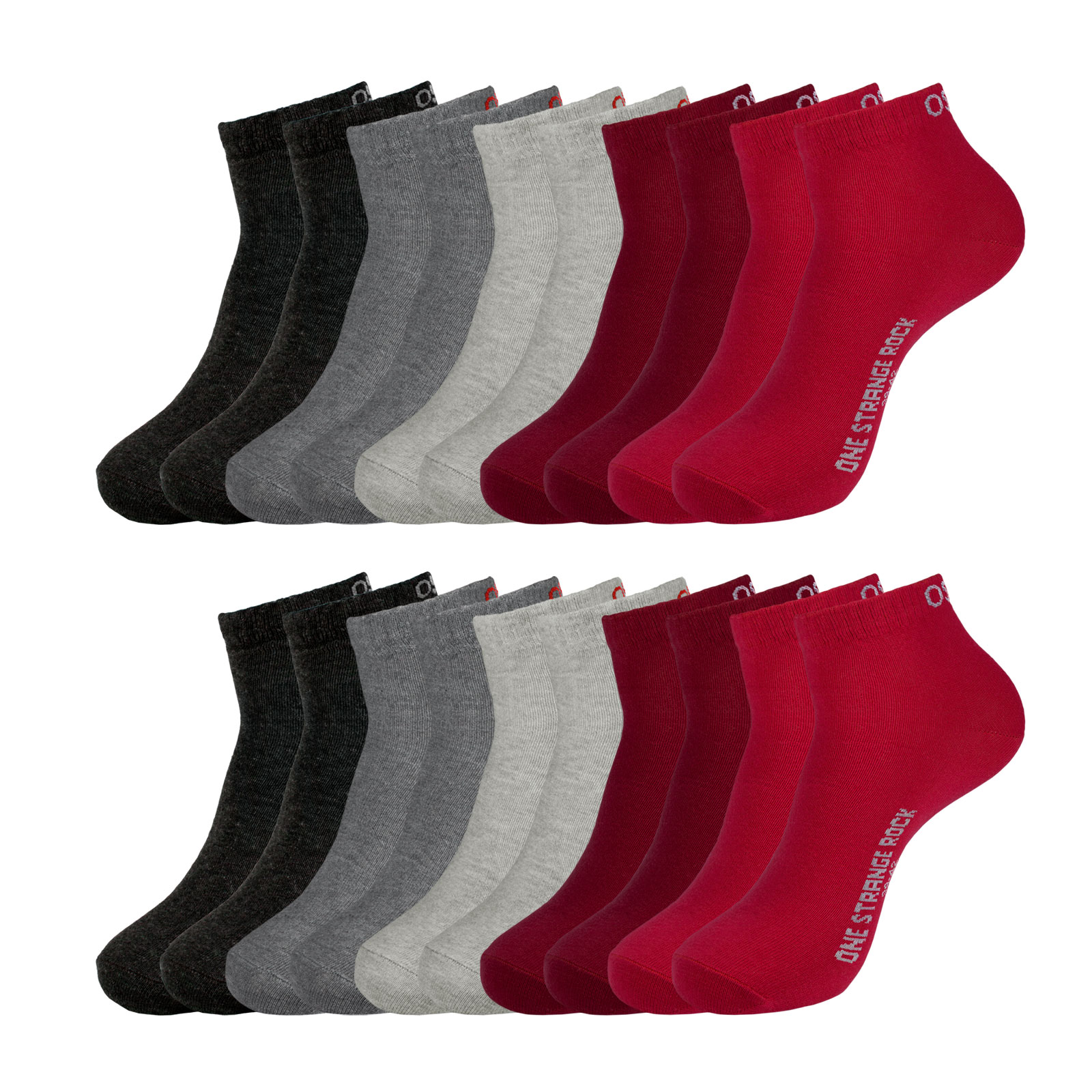 10 Paar ONE STRANGE ROCK Herren Damen Quarter Socken Kurzsocken 10 Paar ONE STRANGE ROCK Herren Damen Quarter Socken Kurzsocken