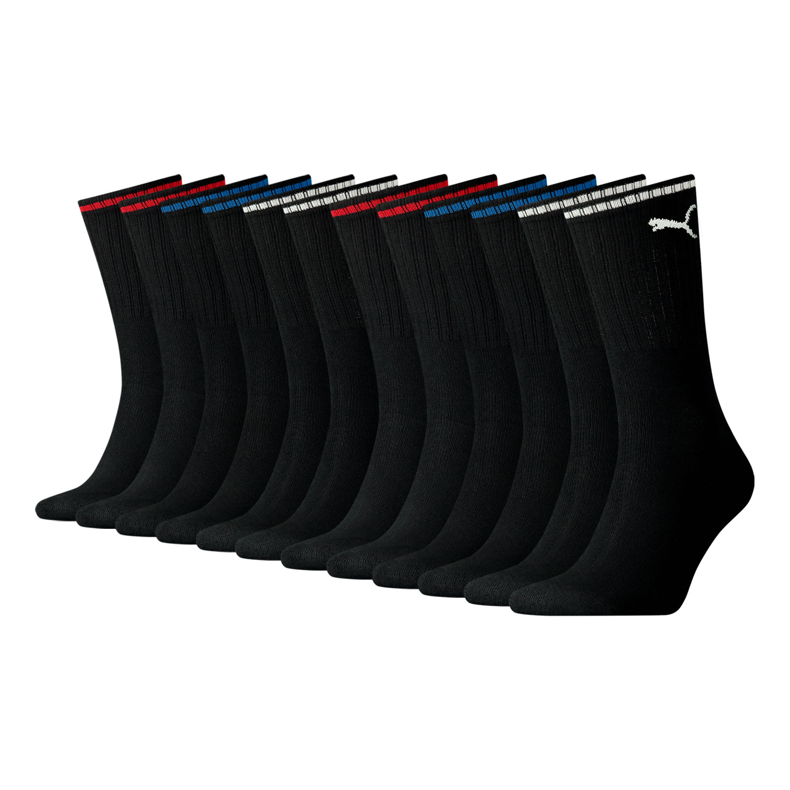 6 Paar PUMA Unisex Sportsocken Tennissocken Sport Crew Stripe 6 Paar PUMA Unisex Sportsocken Tennissocken Sport Crew Stripe