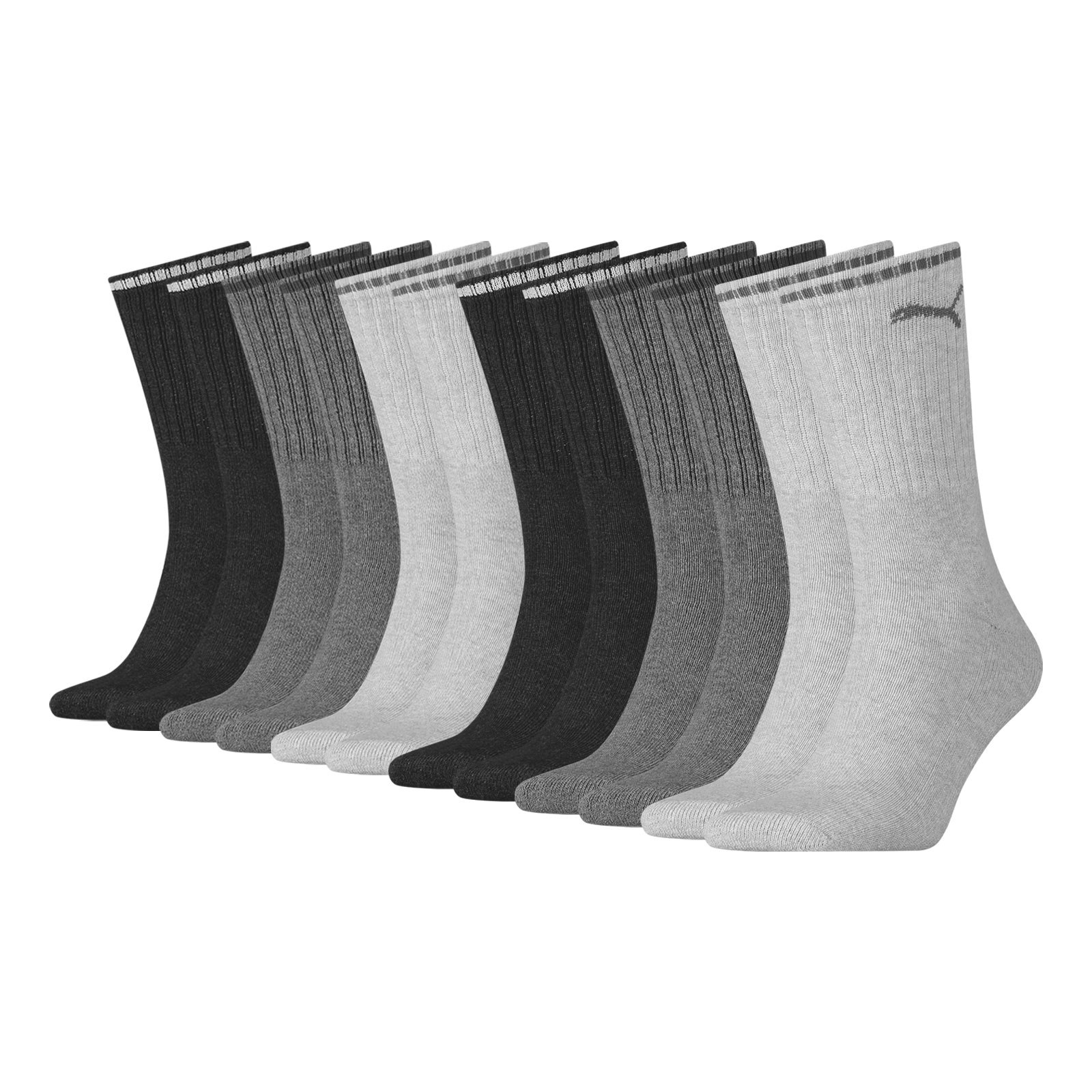 6 Paar PUMA Unisex Sportsocken Tennissocken Sport Crew Stripe 6 Paar PUMA Unisex Sportsocken Tennissocken Sport Crew Stripe