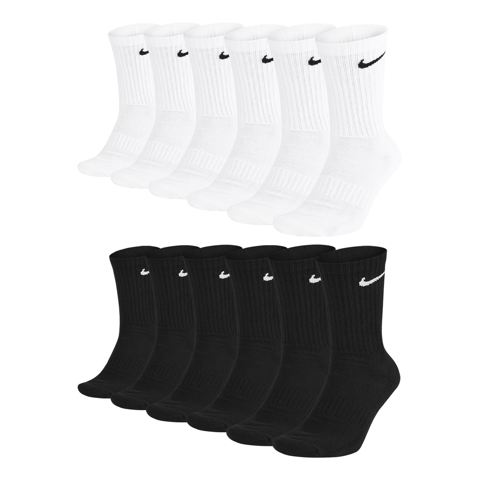 6 Paar NIKE Unisex Trainingssocken Everyday Cushioned Crew Socks 6 Paar NIKE Unisex Trainingssocken Everyday Cushioned Crew Socks
