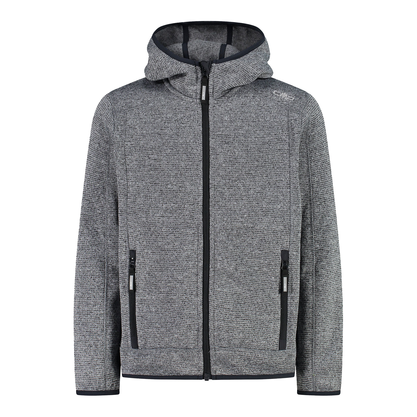 CMP Jungen Jacke Fleecejacke Knit-Tech Kid Fix Hood Jacket CMP Jungen Jacke Fleecejacke Knit-Tech Kid Fix Hood Jacket