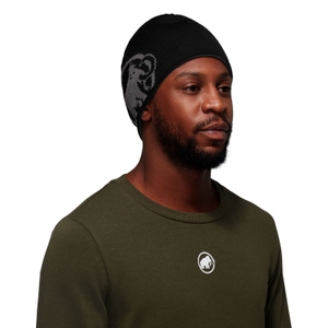 Mammut Herren Damen Unisex Wendemütze Strickmütze Skimütze Wintermütze Logo Beanie - Bild 3 Mammut Herren Damen Unisex Wendemütze Strickmütze Skimütze Wintermütze Logo Beanie - Bild 3