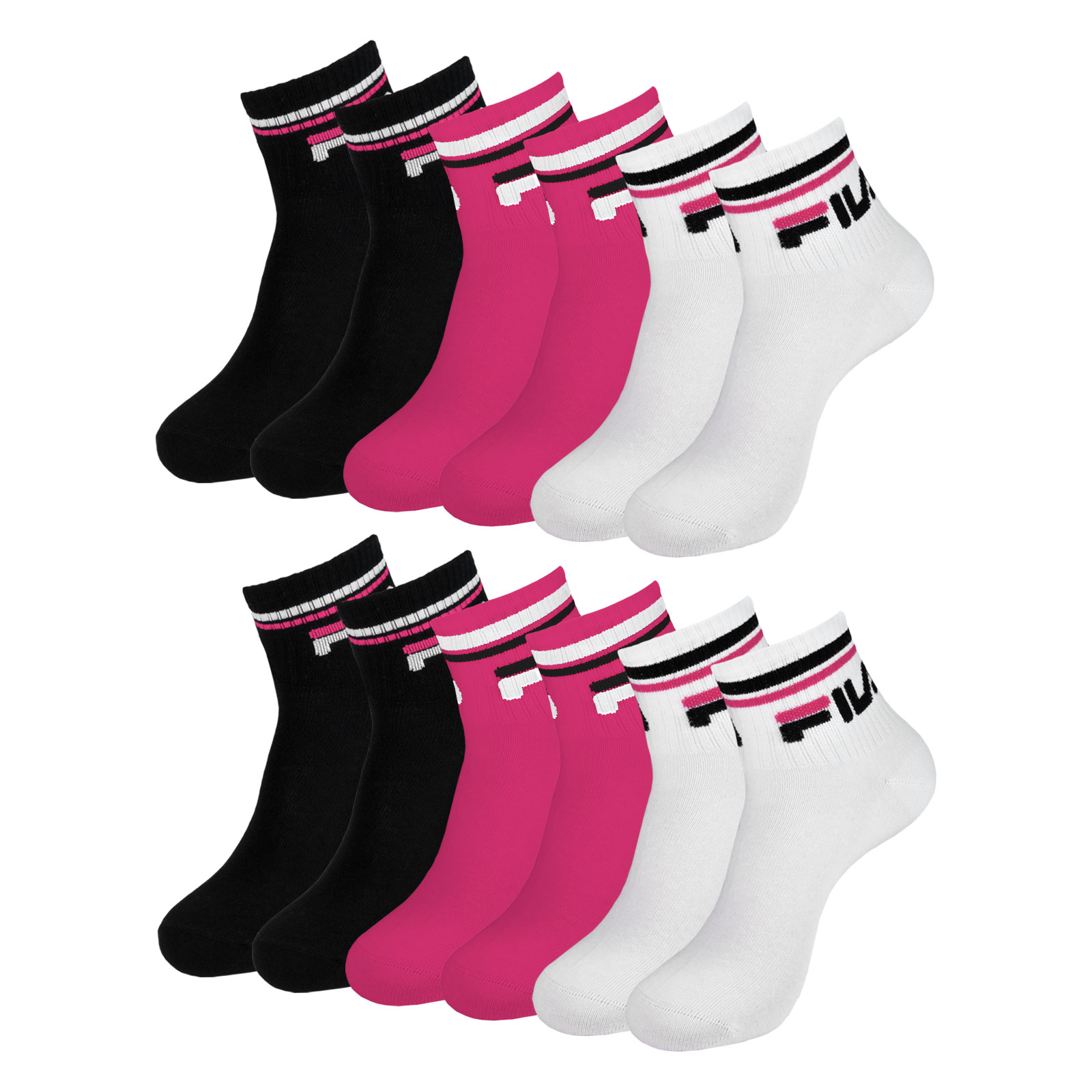 6 Paar FILA Herren Damen Quarter Socken Sportsocken Quartersocks Calza 6 Paar FILA Herren Damen Quarter Socken Sportsocken Quartersocks Calza