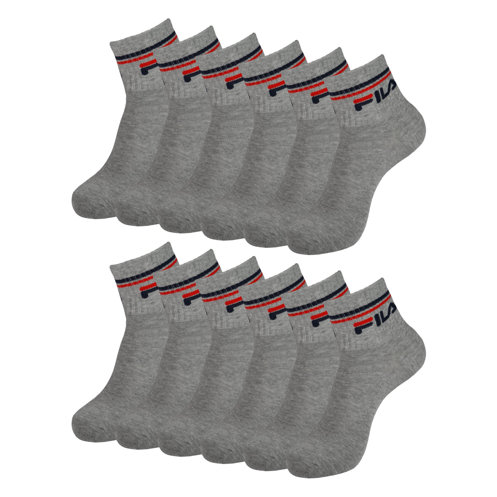 6 Paar FILA Herren Damen Quarter Socken Sportsocken Quartersocks Calza 6 Paar FILA Herren Damen Quarter Socken Sportsocken Quartersocks Calza