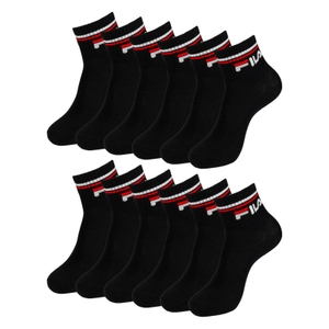 6 Paar FILA  Herren Damen Quarter Socken Sportsocken Quartersocks Calza