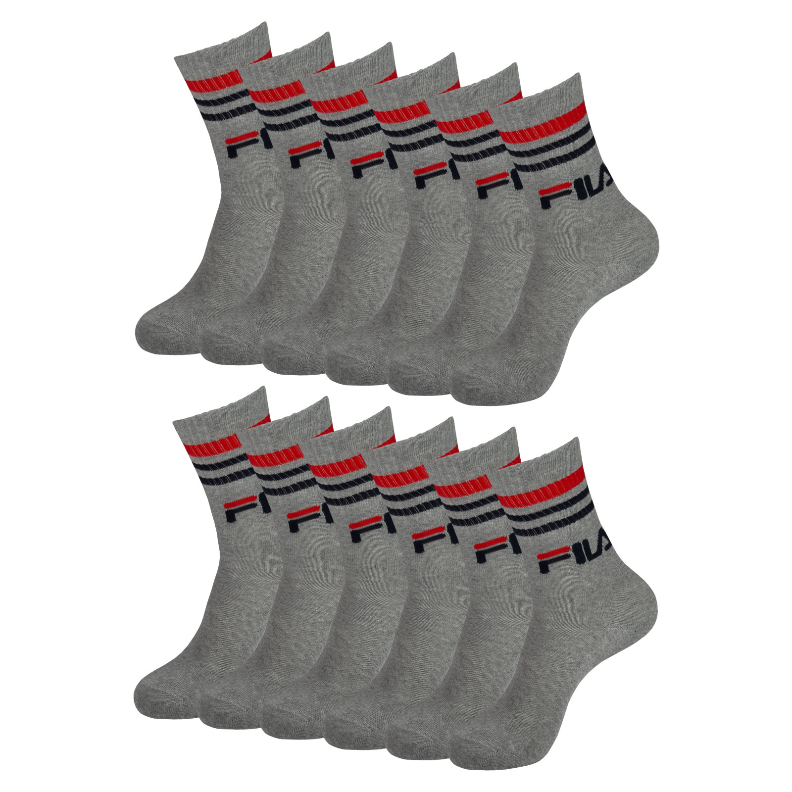 6 Paar FILA Men Women Tennissocken Vintage Sportsocken Crewsocks Calze 6 Paar FILA Men Women Tennissocken Vintage Sportsocken Crewsocks Calze