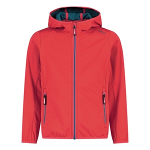 CMP Mädchen Outdoorjacke mit Kapuze leichte Softshelljacke Kid Fix Hood Jacket