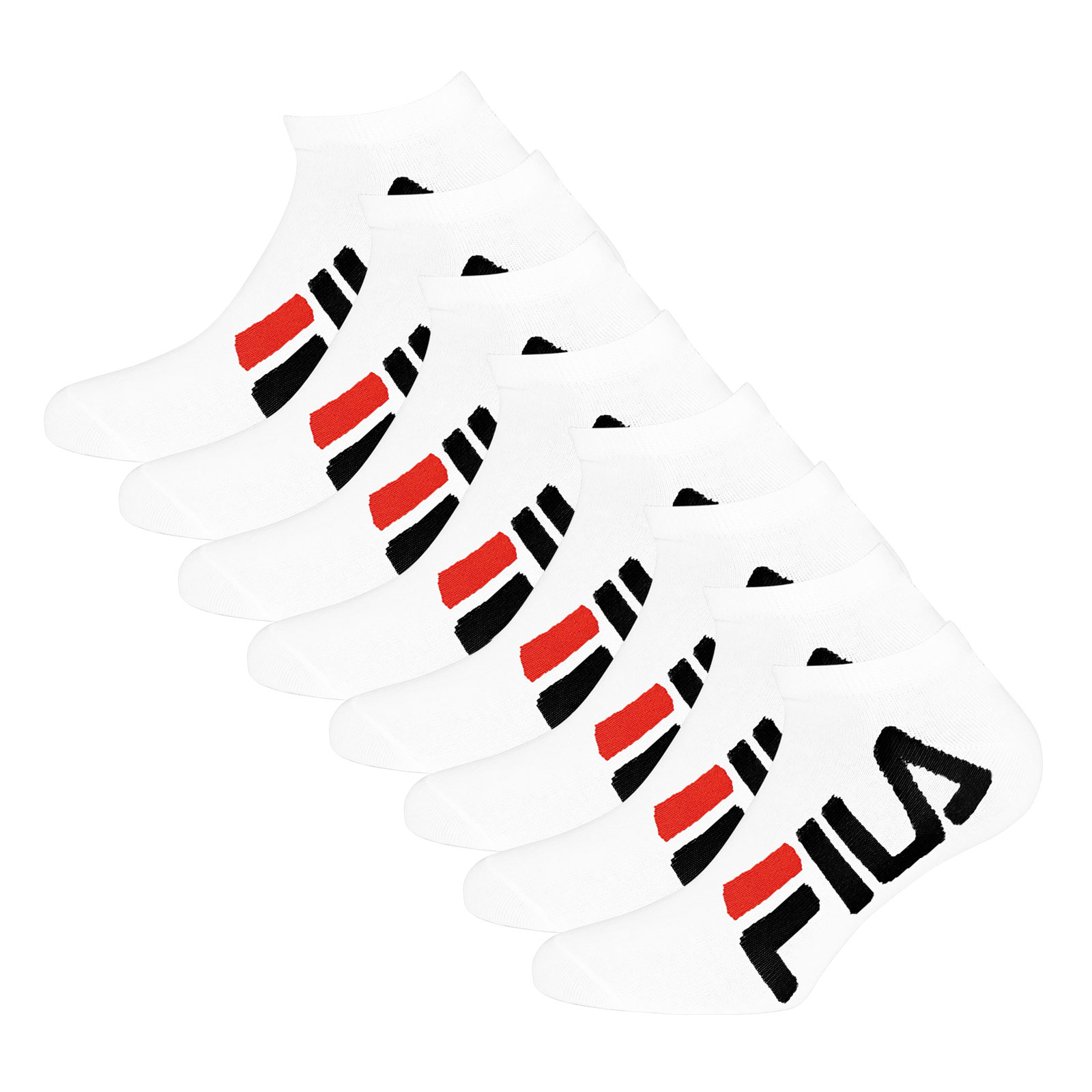 4 Paar FILA Damen Herren Sneaker Socken Sportsocken Kurzsocken 4 Paar FILA Damen Herren Sneaker Socken Sportsocken Kurzsocken
