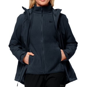 Jack Wolfskin Damen Jacke Regenjacke Outdoorjacke Moonrise 3in1 Jacket - Bild 3 Jack Wolfskin Damen Jacke Regenjacke Outdoorjacke Moonrise 3in1 Jacket - Bild 3