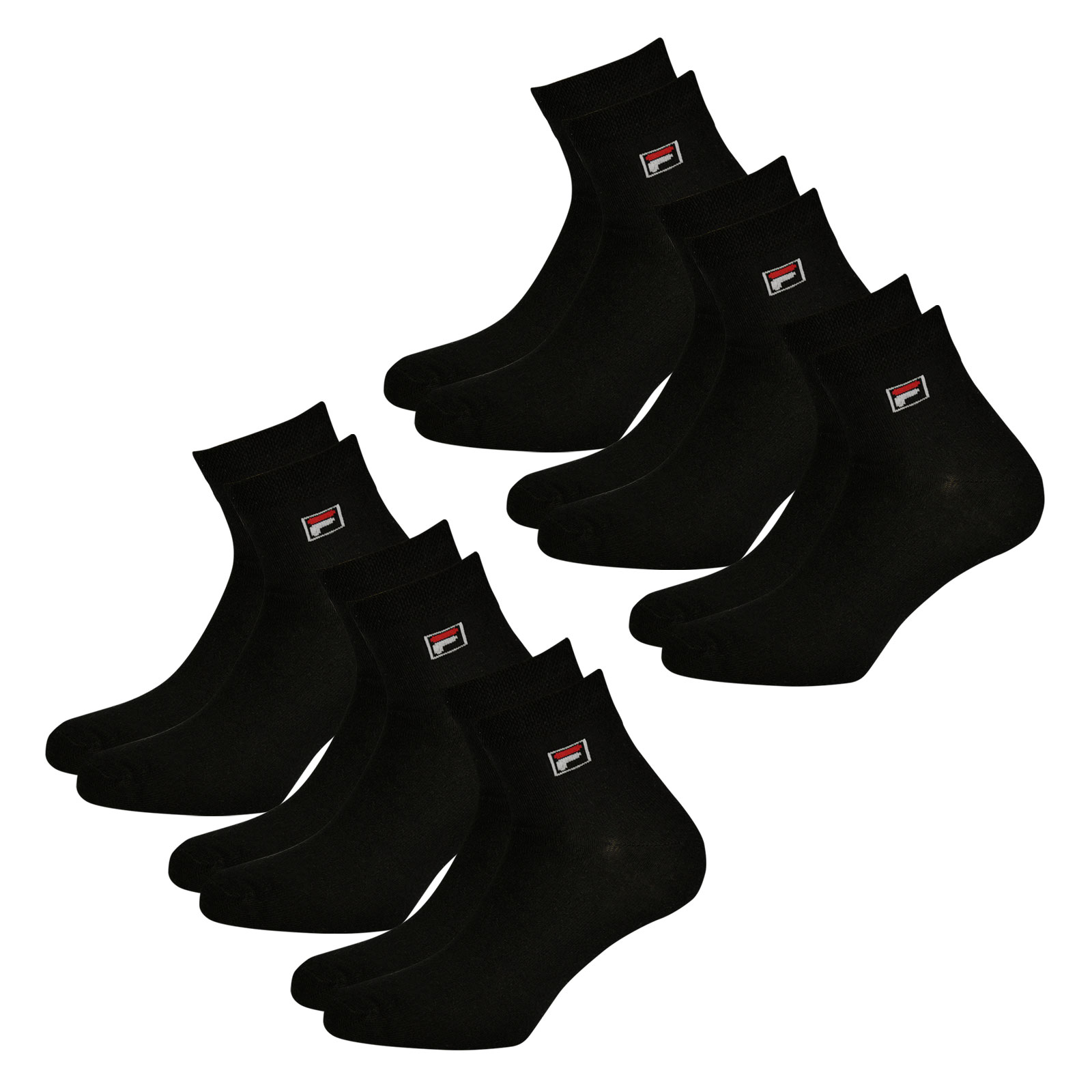 6 Paar FILA Unisex Quarter Socken Socks Sportsocken Kurzsocken Piquebund 6 Paar FILA Unisex Quarter Socken Socks Sportsocken Kurzsocken Piquebund