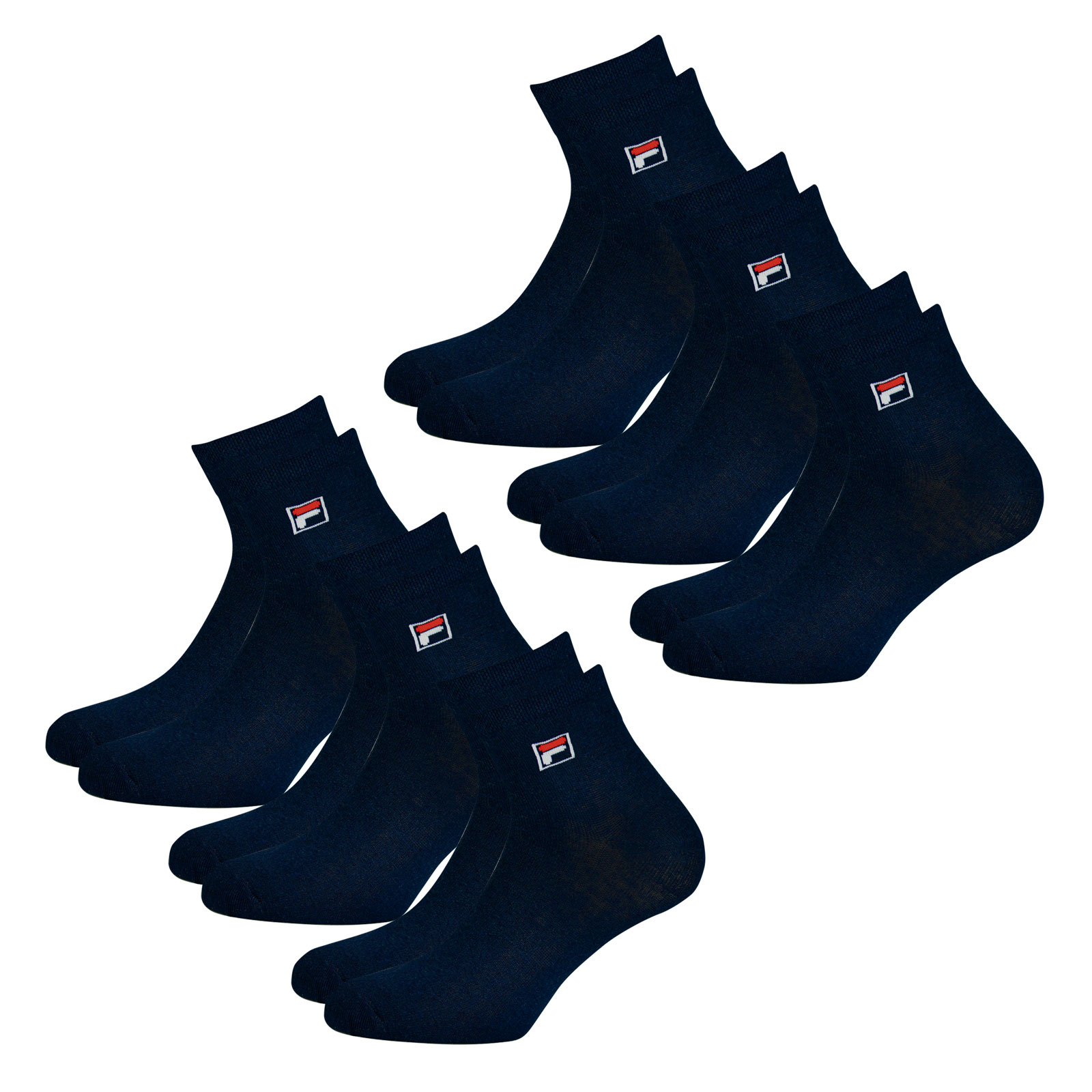 6 Paar FILA Unisex Quarter Socken Socks Sportsocken Kurzsocken Piquebund 6 Paar FILA Unisex Quarter Socken Socks Sportsocken Kurzsocken Piquebund