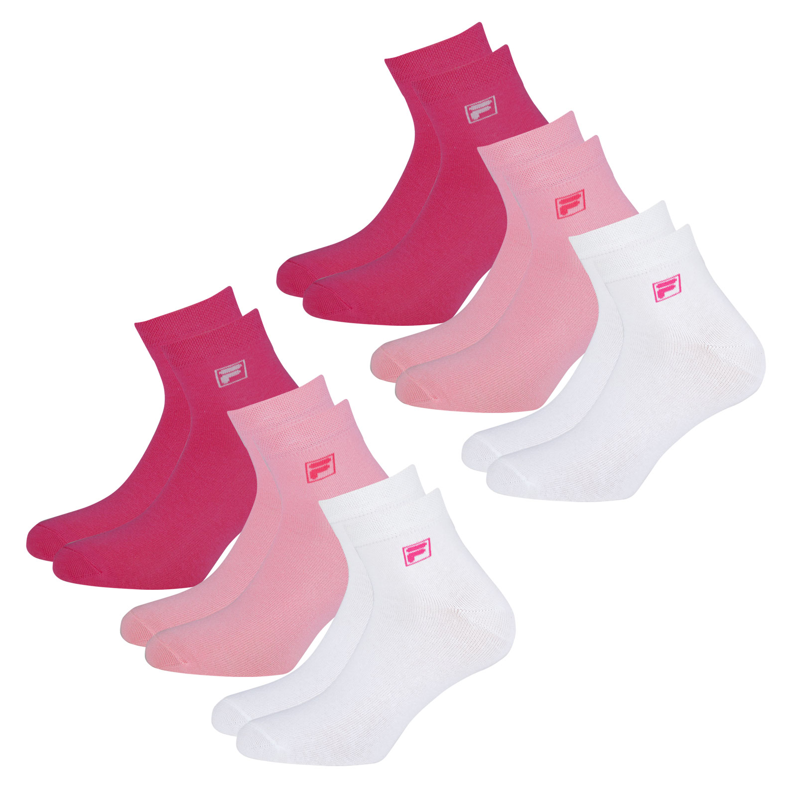 6 Paar FILA Unisex Quarter Socken Socks Sportsocken Kurzsocken Piquebund 6 Paar FILA Unisex Quarter Socken Socks Sportsocken Kurzsocken Piquebund