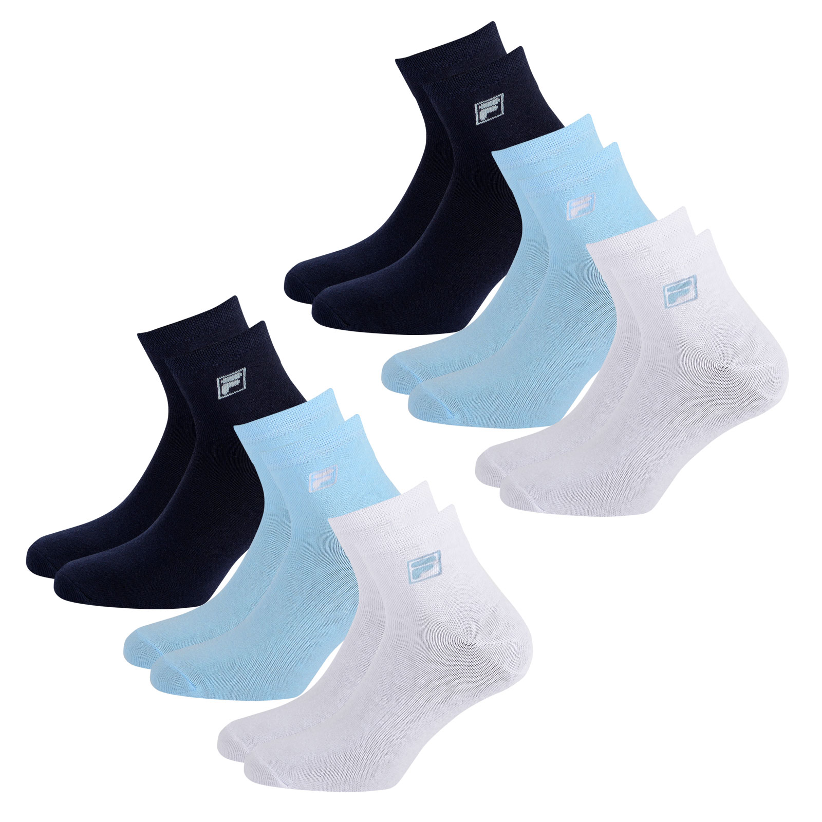 6 Paar FILA Unisex Quarter Socken Socks Sportsocken Kurzsocken Piquebund 6 Paar FILA Unisex Quarter Socken Socks Sportsocken Kurzsocken Piquebund