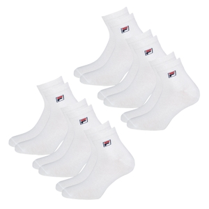 6 Paar FILA Unisex Quarter Socken Socks Sportsocken Kurzsocken Piquebund