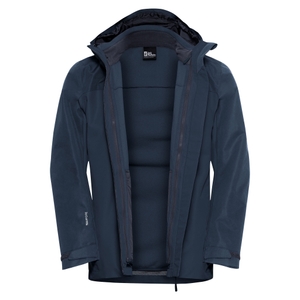 Jack Wolfskin Herren 3in1 Jacke Outdoorjacke Wanderjacke Taubenberg 3in1 JKT M - Bild 2