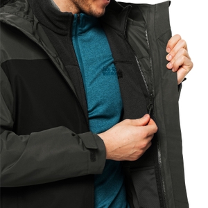 Jack Wolfskin Herren 3in1 Jacke Outdoorjacke Wanderjacke Taubenberg 3in1 JKT M - Bild 4