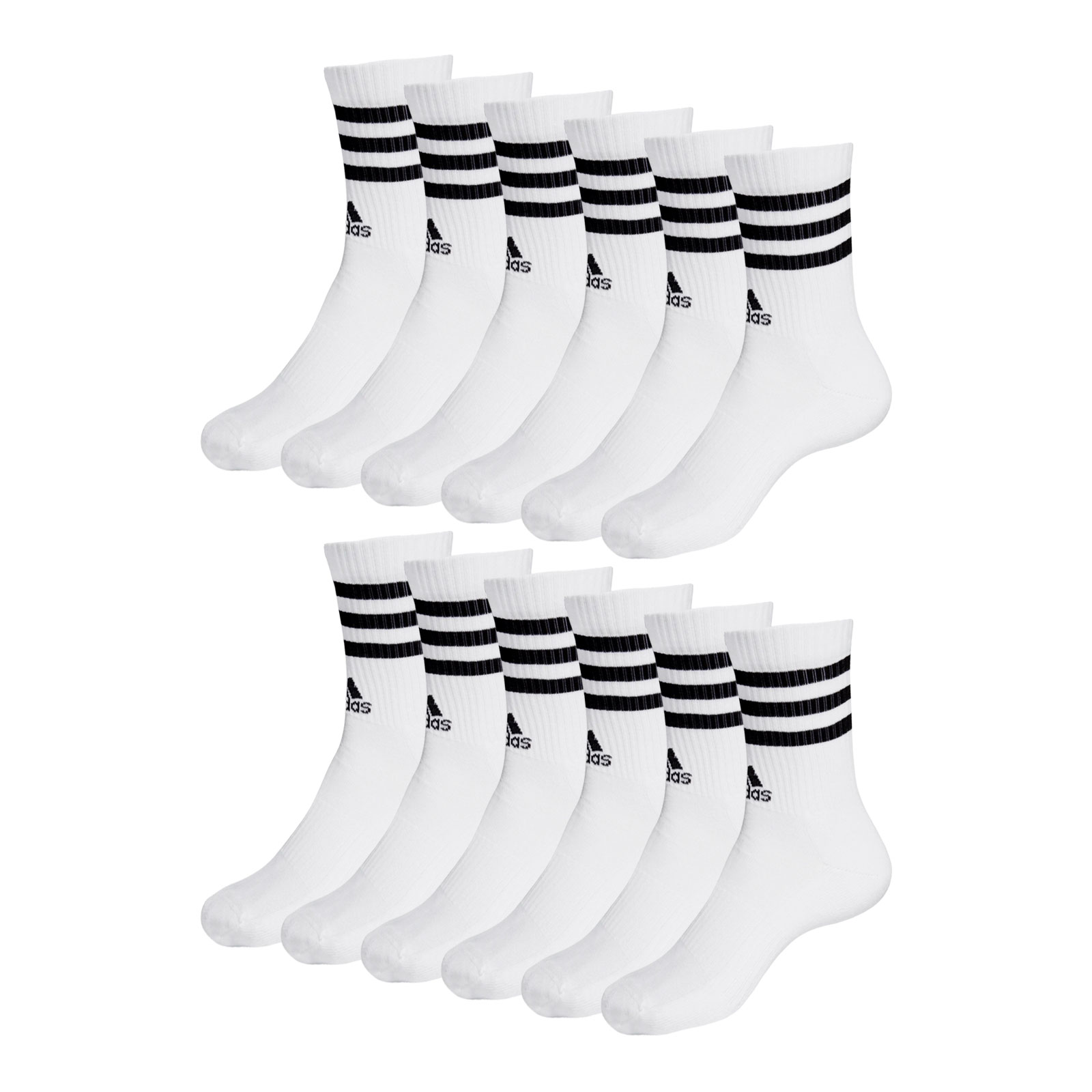 6 Paar Adidas Herren Damen Crewsocks Sportsocken Socken Cushioned Crew 6 Paar Adidas Herren Damen Crewsocks Sportsocken Socken Cushioned Crew