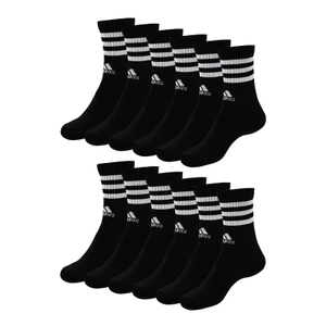 6 Paar Adidas Herren Damen Crewsocks Sportsocken Socken Cushioned Crew - Bild 0 6 Paar Adidas Herren Damen Crewsocks Sportsocken Socken Cushioned Crew