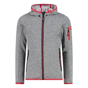 CMP Mädchen Jacke Kapuzenjacke Strickfleecejacke Knit-Tech Kid Fix Hood Jacket