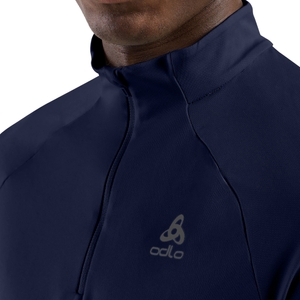 Odlo Herren Laufpullover Midlayer Funktionsshirt Halfzip Essentials Mid Layer - Bild 4 Odlo Herren Laufpullover Midlayer Funktionsshirt Halfzip Essentials Mid Layer - Bild 4