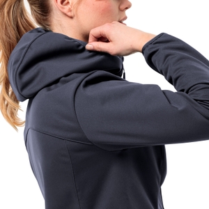 Jack Wolfskin Damen Jacke Outdoorjacke Softshelljacke Übergangsjacke Windhain Hoody W - Bild 3 Jack Wolfskin Damen Jacke Outdoorjacke Softshelljacke Übergangsjacke Windhain Hoody W - Bild 3