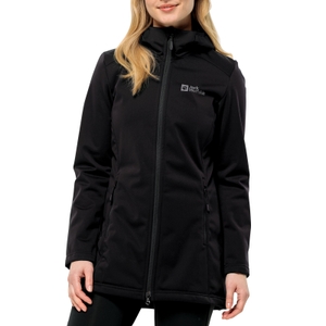 Jack Wolfskin Damen Mantel Outdoor Softshellmantel Windhain Coat W - Bild 2 Jack Wolfskin Damen Mantel Outdoor Softshellmantel Windhain Coat W - Bild 2