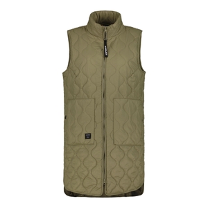 Icepeak Damen lange Weste wattierte Outdoorweste Steppweste Aalean