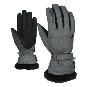 -6674 grey melange / black