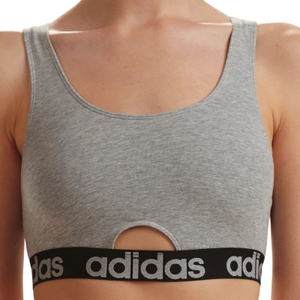 Adidas Damen BH Bustier bügellos Scoop Bralette Cotton Logo - Bild 1 Adidas Damen BH Bustier bügellos Scoop Bralette Cotton Logo - Bild 1
