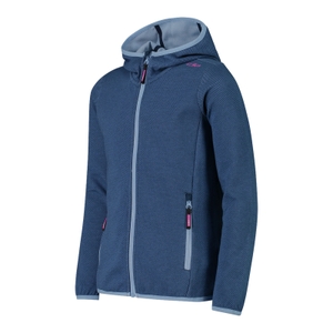 CMP Mädchen Jacke Fleecejacke Knit-Tech Kid G Jacket Fix Hood - Bild 2 CMP Mädchen Jacke Fleecejacke Knit-Tech Kid G Jacket Fix Hood - Bild 2