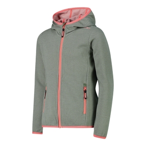 CMP Mädchen Jacke Fleecejacke Knit-Tech Kid G Jacket Fix Hood - Bild 2 CMP Mädchen Jacke Fleecejacke Knit-Tech Kid G Jacket Fix Hood - Bild 2