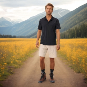 Vaude Herren Shirt Kurzarmshirt Wandershirt Essential Polo Shirt - Bild 6 Vaude Herren Shirt Kurzarmshirt Wandershirt Essential Polo Shirt - Bild 6