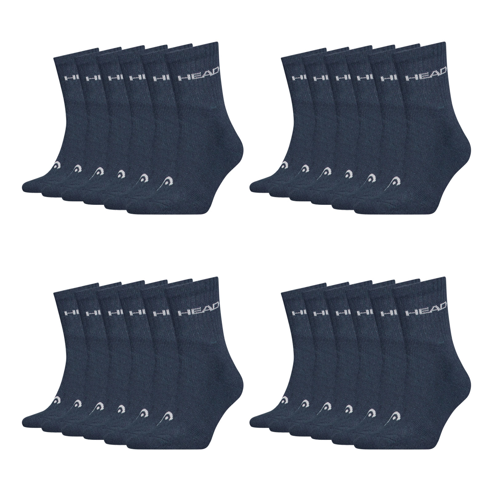 12 Paar HEAD Herren Damen Short Crew Socken Sportsocken Cotton Blend Sport Socks 12 Paar HEAD Herren Damen Short Crew Socken Sportsocken Cotton Blend Sport Socks