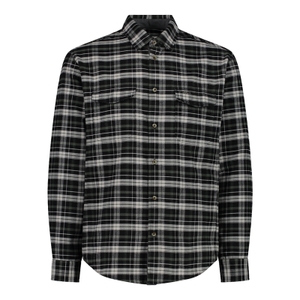 -55UM black / oil green / white checked