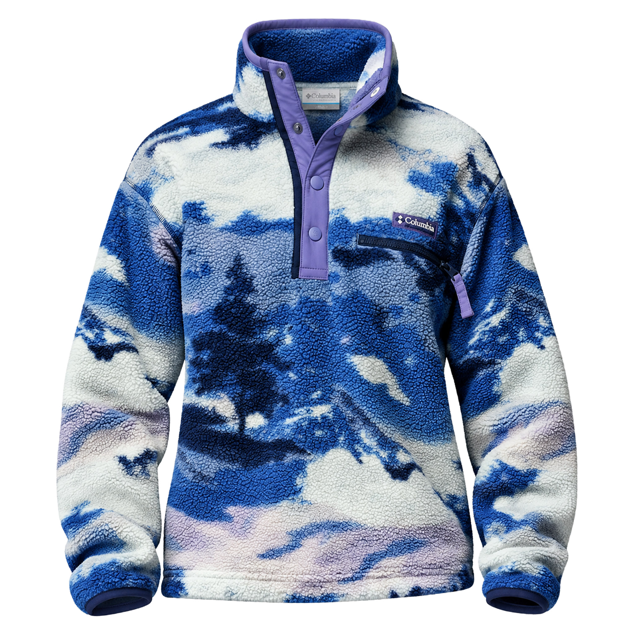 Columbia Damen Pullover Fleecepullover Helvetia™ II Printed Cropped Half Snap Columbia Damen Pullover Fleecepullover Helvetia™ II Printed Cropped Half Snap