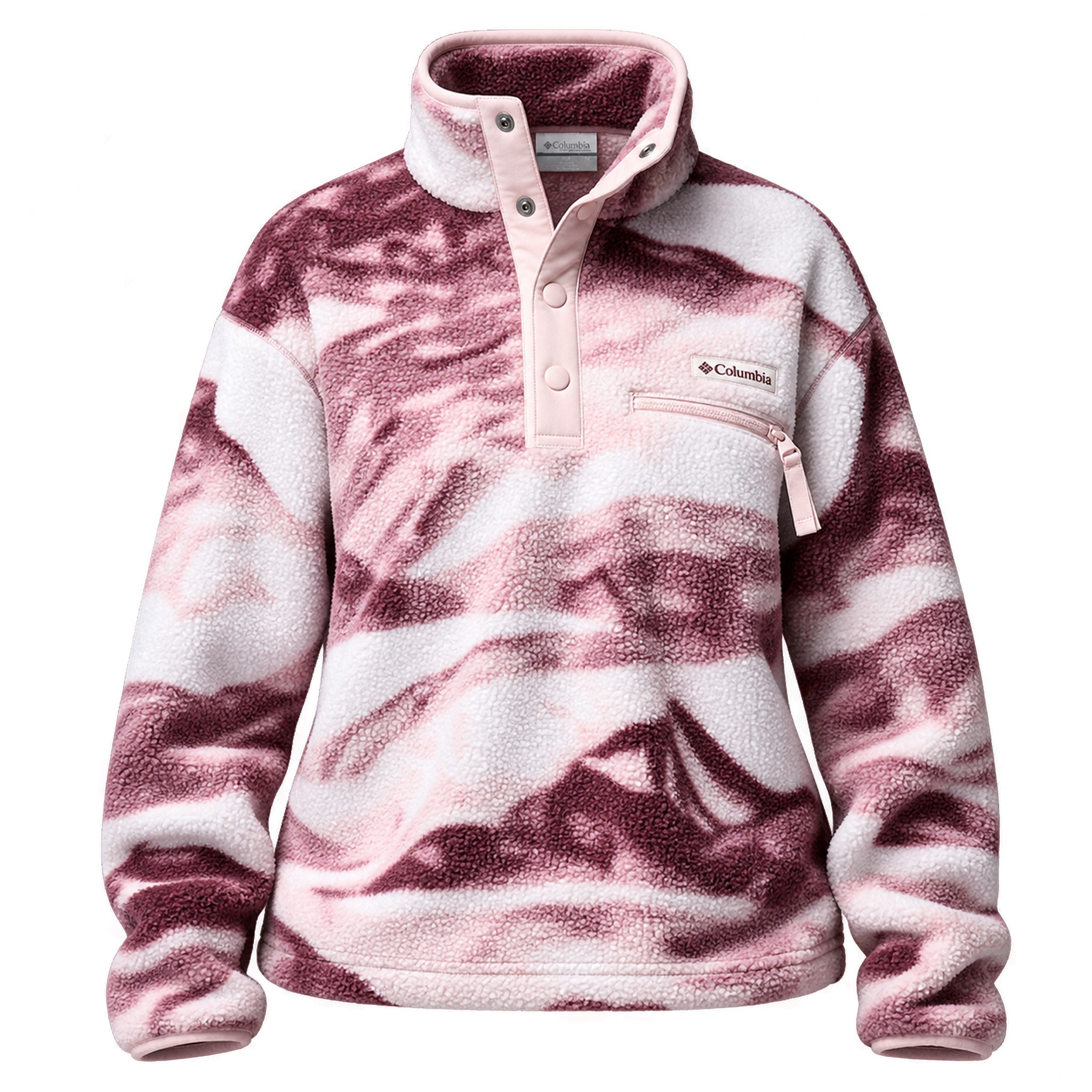 Columbia Damen Pullover Fleecepullover Helvetia™ II Printed Cropped Half Snap Columbia Damen Pullover Fleecepullover Helvetia™ II Printed Cropped Half Snap